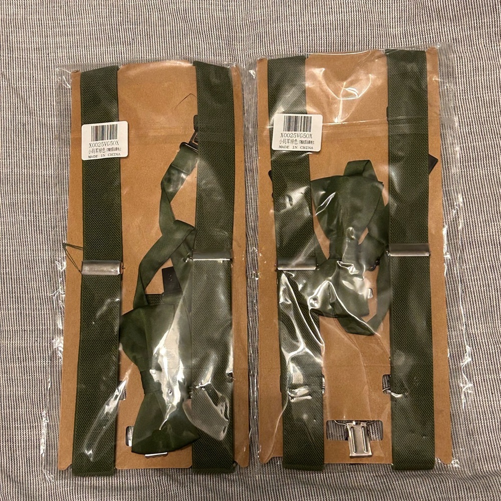 Green Toddler Suspenders and Bow Tie Set